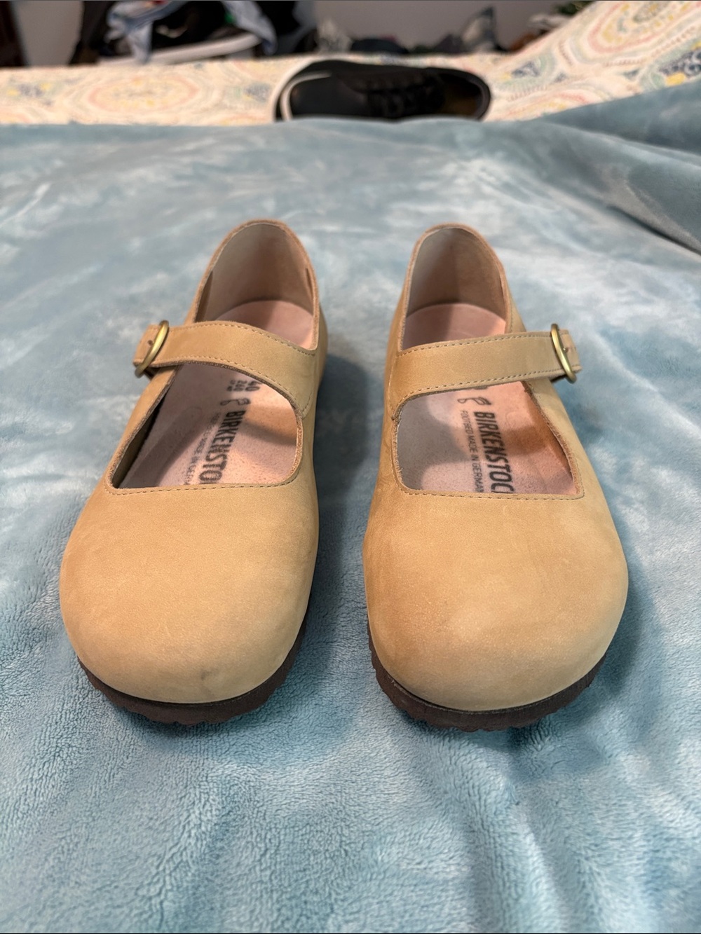 Birkenstock Santa Clarita Tan Natural Leather Mary Jane EU 40 US 9–9.5 - Picture 2 of 6